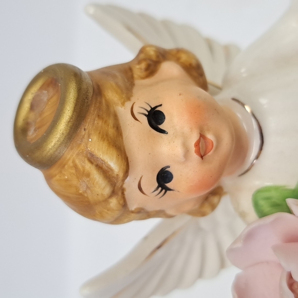 Vintage Sankyo Japan AUGUST  Birthday Angel on wind up music stand playing HBD - Picture 2 of 13